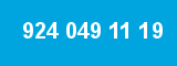 924 049 11 19